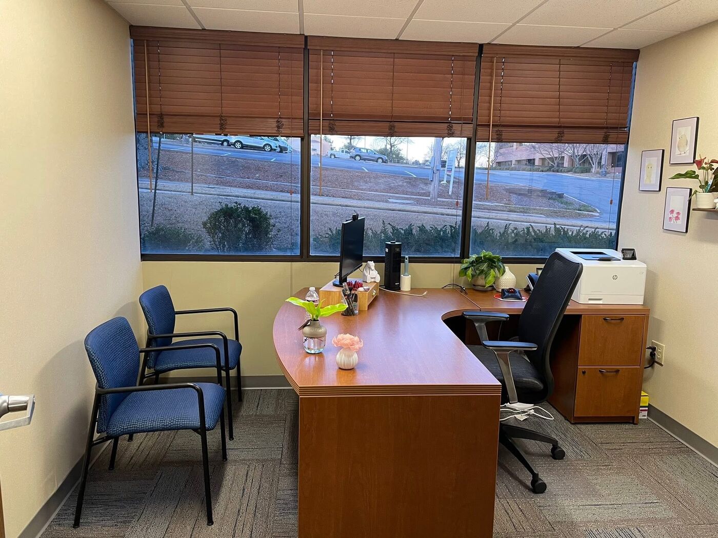Clean office workspace