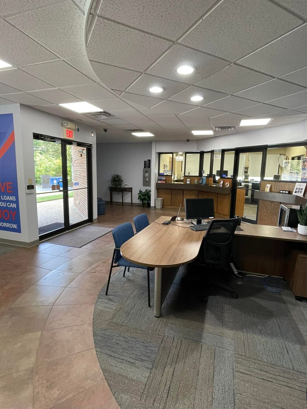 Spotless office workspace cleaned by Impact Cleaning Service