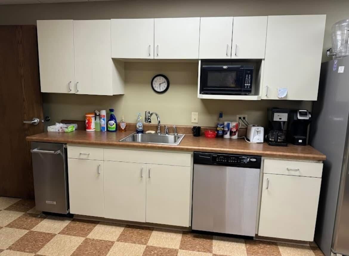 Clean breakroom kitchen